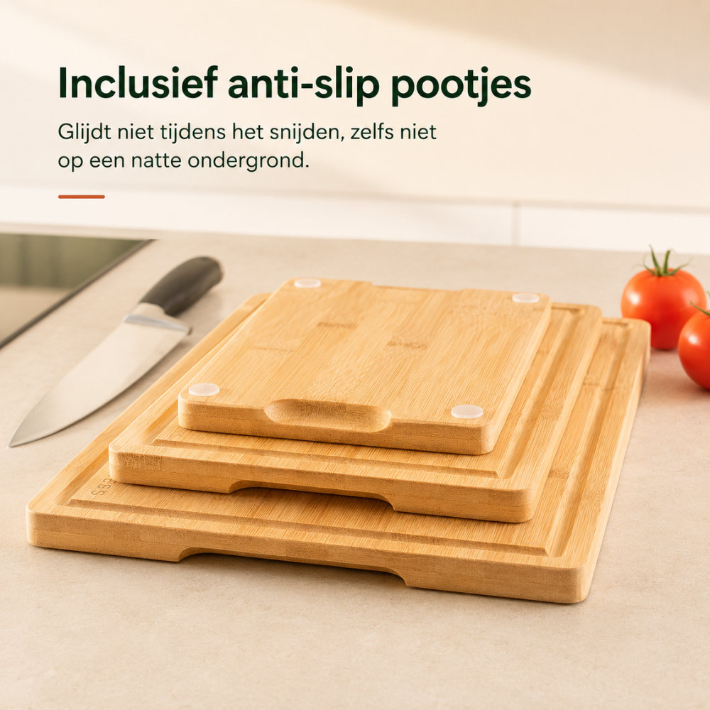 Snijplanken set 3 stuks Bamboe