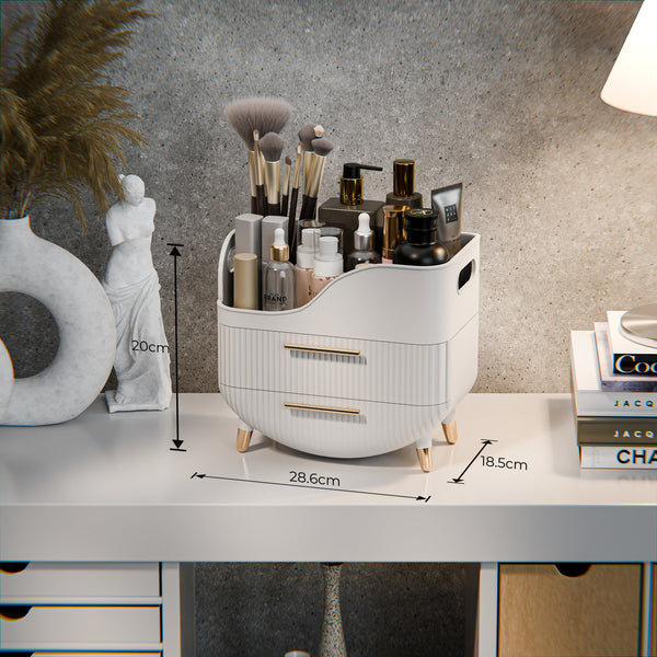Retro look make-up organizer