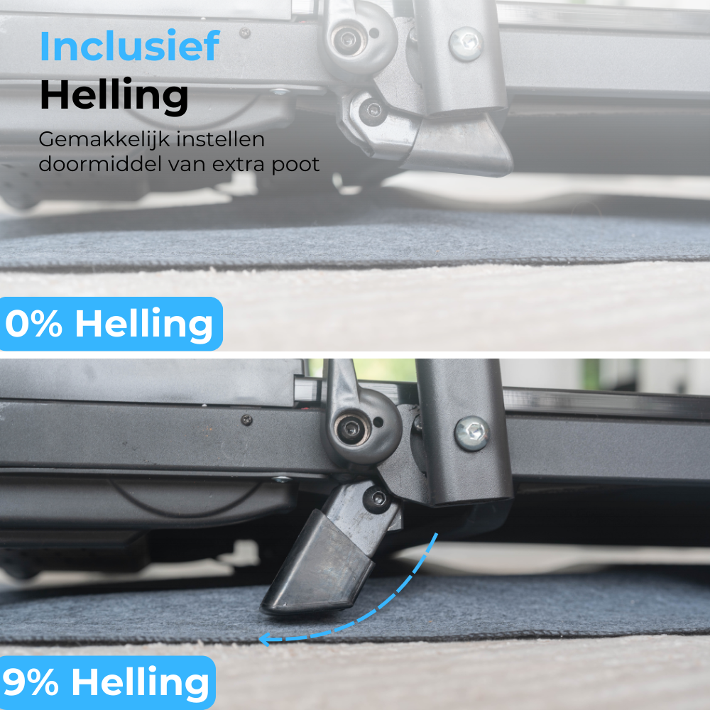 Loopband 12 km/h met incline 9%