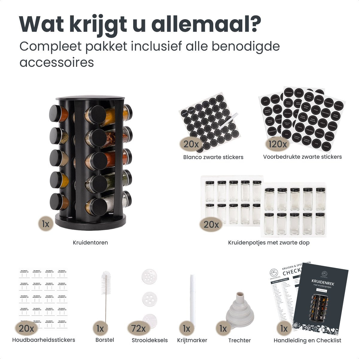 Kruidentoren met volledig accessoires pakket!