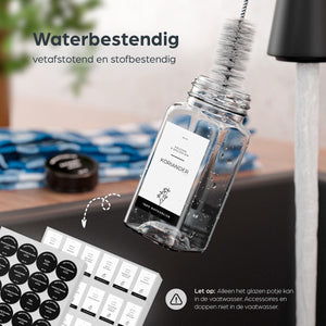 Kruidenrek liggend, incl 24 kruidenpotjes en volledig accessoires pakket!