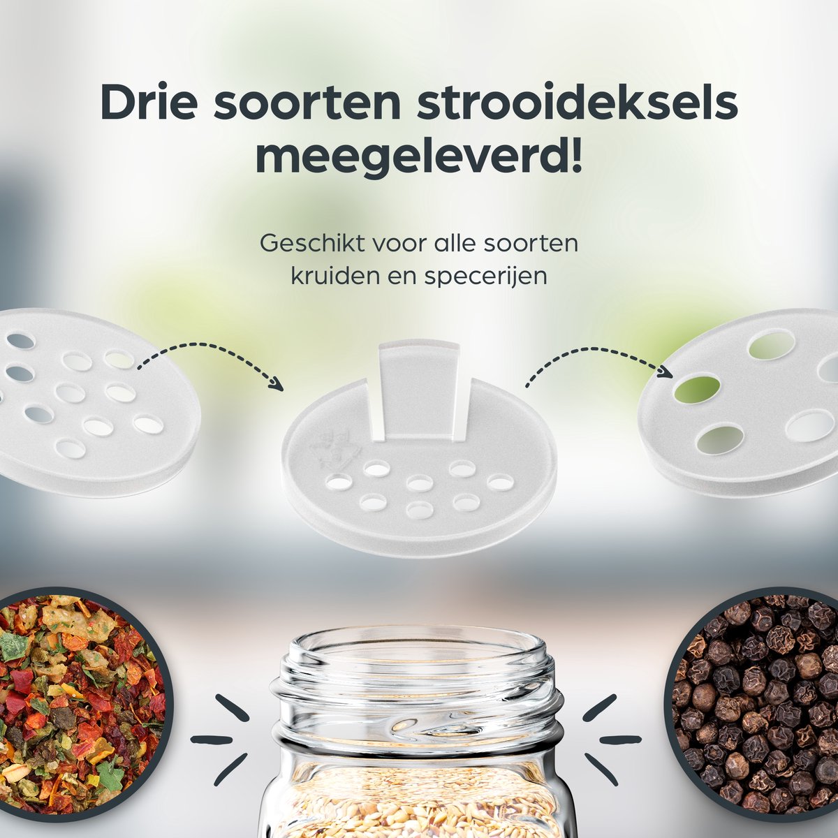 Kruidenrek liggend, incl 24 kruidenpotjes en volledig accessoires pakket!