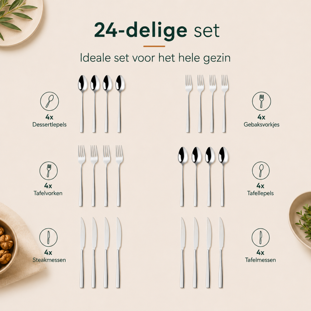 Bestekset 24 Delig