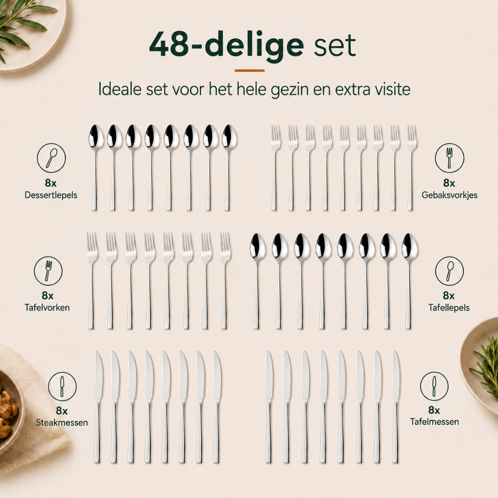 Bestekset 48 Delig
