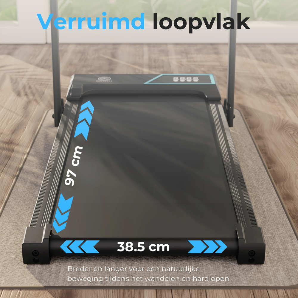 Loopband 12 km/h met incline 9%