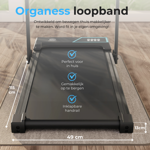 Loopband 12 km/h met incline 9%