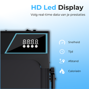 Loopband 12 km/h met incline 9%