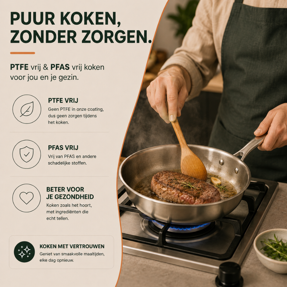 RVS pannenset 8-Delig