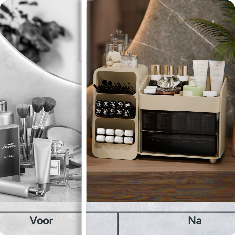 Make up organizer Beige