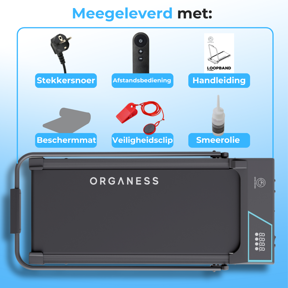 Loopband 12 km/h met incline 9%